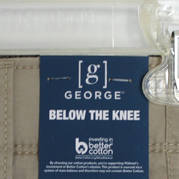 NWT George Men’s Stone Wash Below the Knee Messenger Or Cargo Style Shorts - Picture 5 of 13